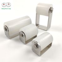 Stainless steel sliding door bracket nylon roller flat wheel plastic pulley limit wheel bearing pulley