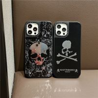 TiFY Skull Mastermind Mirror Case สำหรับ iPhone 13 Pro MAX 12 11 Pro MAX XR X XS MAX 7 8 Plus TPU กันกระแทกฝาครอบโทรศัพท์กลับ INS สไตล์ปลอก