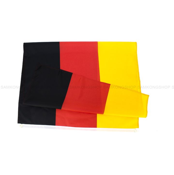 ธงชาติเยอรมนี-germany-ธงผ้า-ทนแดด-ทนฝน-มองเห็นสองด้าน-ขนาด-150x90cm-flag-of-germany-ธงเยอรมนี-เยอรมนี-deutschland