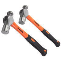 1ชิ้น Ball-Peen Hammer ยางจับเล็บรอบ Headed Hammers เหล็กคาร์บอนสูง Escape Safety Hammer Masonry เครื่องมือ16ออนซ์24ออนซ์