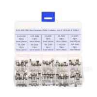 【DT】hot！ 100Pcs/Set 5x20mm Blow Glass Tube Fuse Assorted Kits Fast-blow Car Fuses 0.2A 0.5A 1A 5A 8A 10A 15A 20A