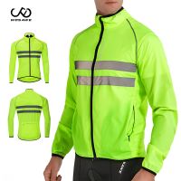 WOSAWE Men 39;s Windproof Riding Cycling Jackets Reflective Waterproof Racing MTB Bike Jacket Bicycle Riding Windbreaker M 3XL