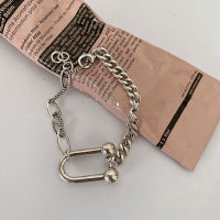 S925 Sterling Silver Bracelet for Women Korean Horseshoe U-shaped Simple Bracelet Jewelry Wholesale