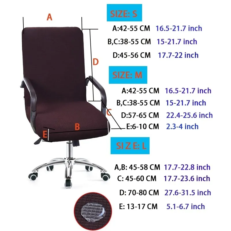 Office Chair Cover Water Resistant Pink Stretch Jacquard Computer