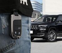 [A Car Home] รถโลหะผสมสังกะสีฝาครอบกุญแจสำหรับ Jeep Grand Cherokee เข็มทิศ Patriot Renegade สำหรับ Dodge Challenger Journey Fiat Key Case