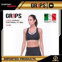 GR1PS LADIES CAPSULE FUNCTIONAL ZIP BRA TATAMI  สปอร์ตบรา สีดำ Size. M จาก Ai Company