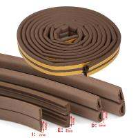 5 Meters Weatherstrip Door Seal Strip Gaskets Self-Adhesive Weatherstrip for Door Window House Sealing Elastic Tape E/D/P/I Type