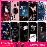 มาใหม่ล่าสุดสำหรับ6.0 OPPO F3 Plus/ R9S Plus เคสโทรศัพท์สำหรับ OPPO ซิลิคอนเคสนิ่มปกคลุมด้วยรูปแบบเดียวกันขาตั้งโทรศัพท์และเชือก