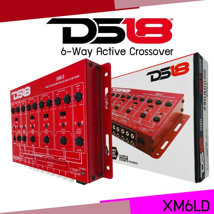 ครอสโอเวอร์-crossover-ds18-รุ่นxm6ld-6-way-active-crossover-รอสโอเวอร์-6ทาง-เพื่อให้มีการกระจายความถี่ที่สมบูรณ์แบบทั่วทั้งระบบในรถ-เครื่องเสียงติดรถยนต์