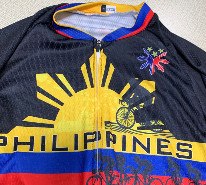 เสื้อปั่นจักรยาน-pilipinas-เสื้อเจอร์ซีย์นักปั่นฟิลิปปินส์เสื้อทีมจักรยาน-ph-ชุดขี่จักรยานแขนสั้นเสื้อมีจำนวนจำกัด