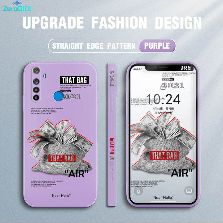ZeroQiQi Phone Case For Realme 5S Casing Creative Funny US Dollar Bag Be Rich Print Side Design Phone Case Square Edge Pattern Liquid Silicone Casing Full Cover Camera Shockproof Protection Case | ZeroQiQi Phone Case For Realme 5S Casing Creative Funny US Dollar Bag Be Rich Print Side Design Phone Case Square Edge Pattern Liquid Silicone Casing Full Cover Camera Shockproof Protection Case |