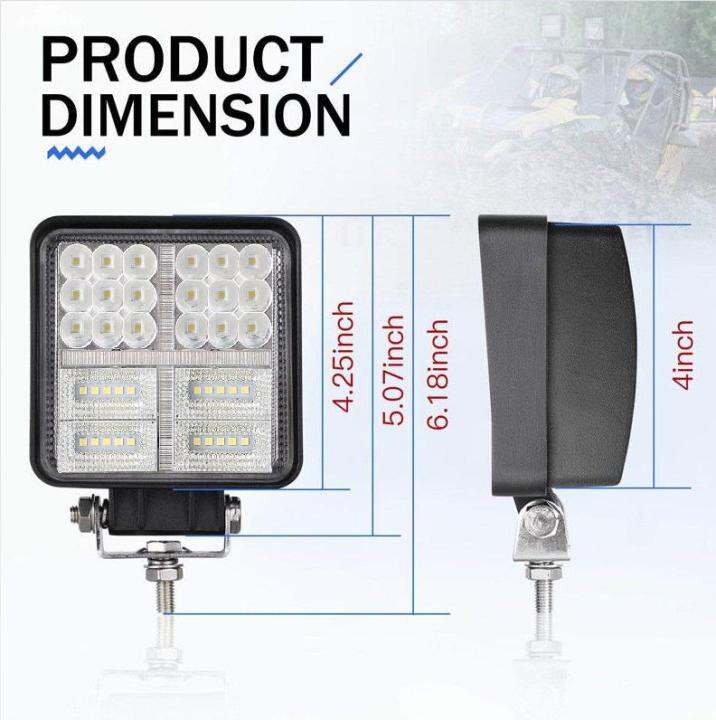 new-3-step-led-excellent-work-light-car-48w-งานพรีเมี่ยม-รุ่นหนา-ปรับไฟได้-3-เเบบ-ไฟหน้า-ไฟฉุกเฉิน-ไฟสปอร์ตไลท์-ไฟรถยนต์-48-วัตต์-สว่างสุดยอด-โคมไฟติดตั้งสำหรับรถยนต์-รถจักรยานยนต์-รถมอเตอร์ไซต์-รถไถ-