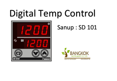 Temperature Controller  (SD Series) เครื่องวัดและควบคุมอุณหภูมิแบบดิจิตอล SANUP  Temp Control SD101N K 400 Relay