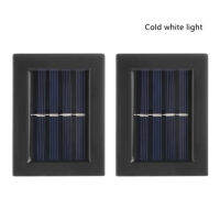 2PCS Solar Wall Light 2LED SMD WhiteWarmColor Wall Light Outdoor Waterproof IP65 Porch Garden Wall Light Decoration Yard Lamp