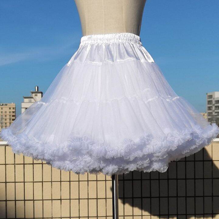 cc-clouds-petticoat-kawaii-elastic-waist-mesh-tulle-skirts-teen-puffy-ruffle-short-tutu-45cm