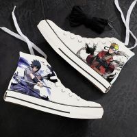 COD Casual student shoes Naruto Trendy/涂鸦鸣人佐助火影忍者联名帆布鞋男高帮学生鼬卡卡西情侣休闲鞋潮/Graffiti Joint Student Itachi high Canvas pair High-Top Couple Male Shoes trend help Sasuke shoes Kakasi canvas Graffiti weasel Naruto Sasuke co-branded kakashi male Naruto casual