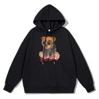 Cool And Interesting Teddy Bear Fashion Print Hoodie Men Autumn Winter Cotton Sweatshirt High Quality Thicken Warm Sportswears Size XS-4XL