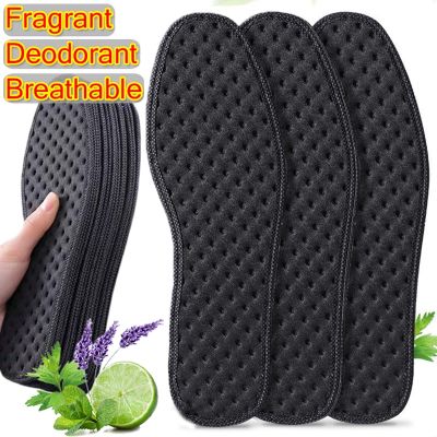Bamboo Charcoal Insoles Light Weight Mesh Breathable Insole Unisex Deodorant Absorb-Sweat Shoe Pads for Running Sports Shoe Sole Bumper Stickers Decal