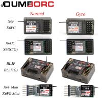 DUMBORC X6FG X6FG X6DCG ขนาดเล็ก BL3F(G) 2.4กรัมตัวรับ6CH พร้อมไจโรสำหรับ X6 X4รีโมตควบคุมตัวส่งสัญญาณสวิตช์ไฟรถ Rc