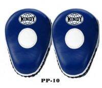 Windy Focus Mitts PP-10 Navy blue-White Genuine Leather For training Muay Thai MMA K1 เป้ามือ วินดี้ แบบทรงโค้ง สำหรับซ้อมมวยไทย ทำจากหนังแท้ สีน้ำเงิน