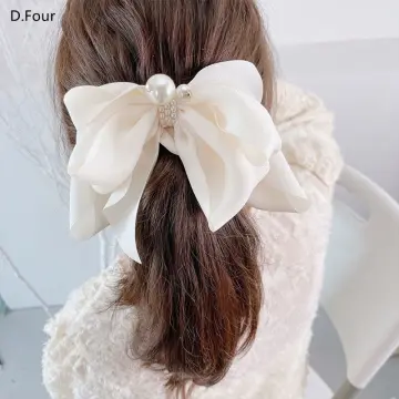 Buy White Ribbon Hair Bows online