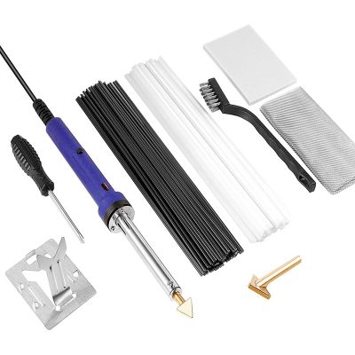 Plastic Welding Kit with Rod, Reinforced Mesh, Hot Iron Frame and Wire Brush, Suitable for Manual Surface Repair