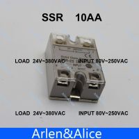 10aa Ssr อินพุต80-250V กระแสเอซี24-380V Ac เฟสเดียวรีเลย์สถานะของแข็ง