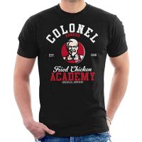 Colonel Sanders Fried Chicken Academy KFC Mens T-Shirt mens cotton classic fashion round neck T-shirt