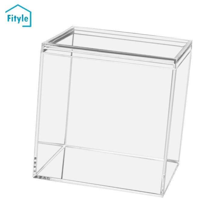 Fityle Clear Acrylic Storage Box Container Candy Snack Boxes Stackable