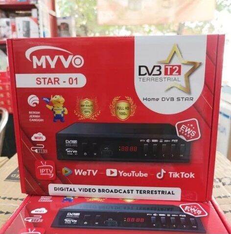 MYVO DVB T2 STAR 01 Set Top Box TV Digital Receiver Partner | Lazada ...