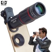 ZZOOI APEXEL Telescope Lens 18X Phone Zoom Monocular Mobile Telephoto With Tripod Phone Clip For All Smartphone Hunting Camping Tools