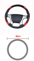 Truck Bus Car Steering Wheel Cover Diameters for 36 38 40 42 45 47 50CM 7 Sizes to Choose Carbon Fiber Black Red Dynamic