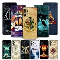 [Hot K] Art Cool Harry Potter Wand Case For Samsung Galaxy A52S A72 A71 A52 A51 A12 A32 A21S A73 A53 4G 5G Soft Black Phone Cover Coque