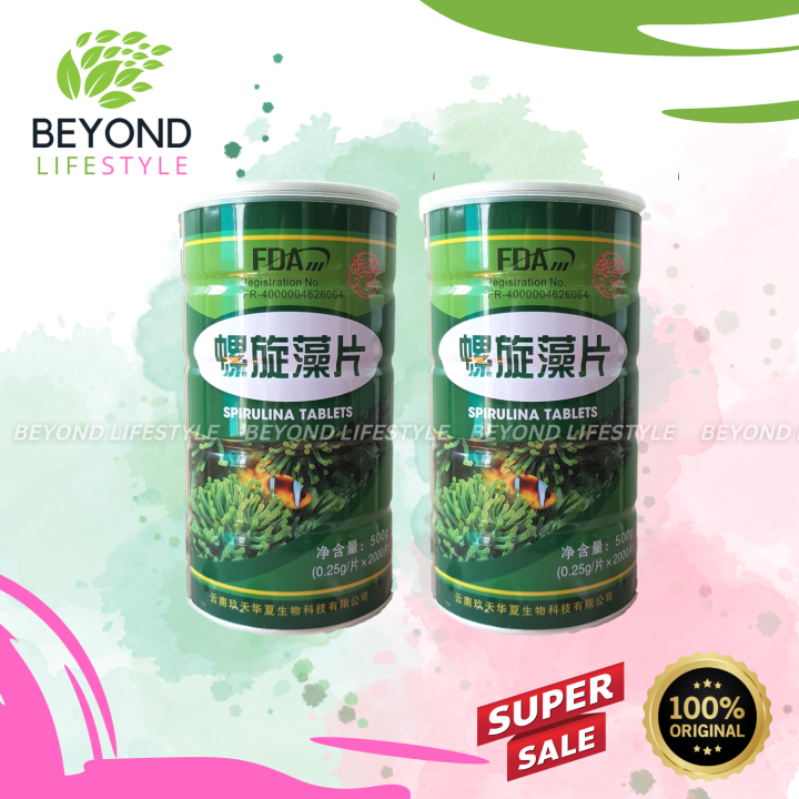 Spirulina Tablets (Buy 1 Take 1)(4000 Tablets) (2 Cans) FDA Approved