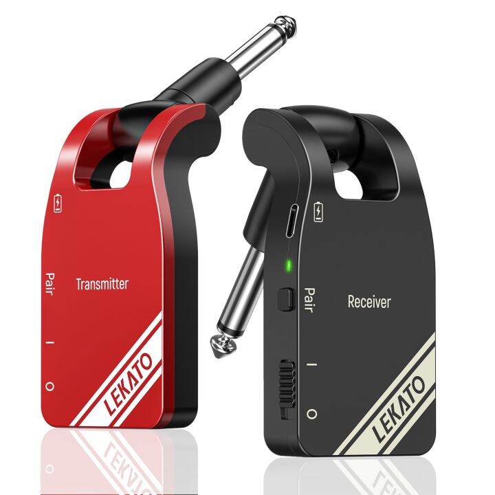 INGPARTNER A13 Wireless Guitar System - 2.4GHz Transmitter & Receiver (30m Range)
