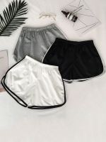 2023 Simple Women Casual Shorts Patchwork Body Fitness Workout Summer Shorts Female Elastic Skinny Slim Beach Egde Short Hot