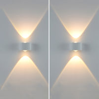 2pcs LED Outdoor Wall Lamps Waterproof Aluminum Wall Lights Porch Garden Corridor Wall Sconce Indoor Wall Lights BL113