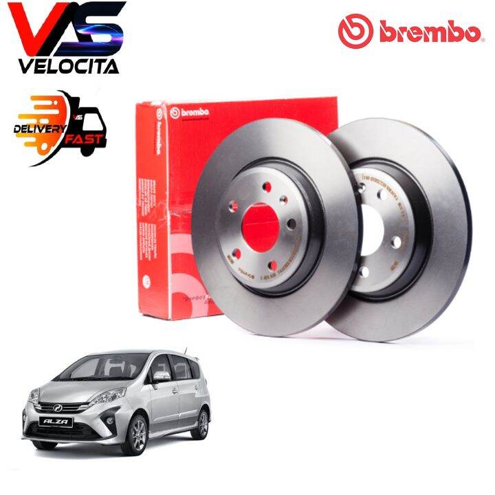 BREMBO FRONT BRAKE DISC ROTOR PERODUA ALZA 20092013 Lazada