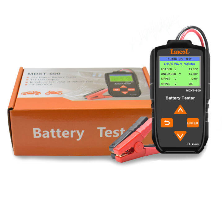 lancol-mdxt600-12v-car-battery-tester-เครื่องทดสอบแบตเตอรี่รถยนต์-tft-lcd-screen-40-2000-cca-automotive-alternator-tester-digital-auto-battery-analyzer