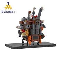 Buildmoc บล็อกตัวต่อเลโก้ รูปภาพยนตร์ Howl Moving Castle ของเล่นสถาปัตยกรรม สําหรับเด็ก