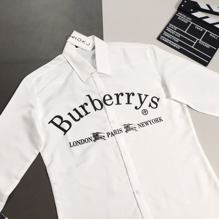 FREESHIP + SALE 36%] Áo sơ mi Nam Nữ Áo sơ mi tay dài Burberry London Paris  Newyork 