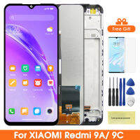 6.53 "; หน้าจอสำหรับเหมาะสำหรับ Xiaomi R Edmi 9A M2006C3LG จอแสดงผล Lcd Touch Screen Digitizer ที่มีกรอบสำหรับเหมาะสำหรับ Xiaomi R Edmi 9C M2006C3MG M2006C3MT