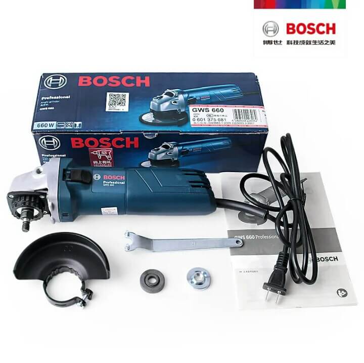 Bosch 1375A 4-1/2-Inch 6 Amp 11,000 Rpm Lock-On Switch Small Angle Grinder 