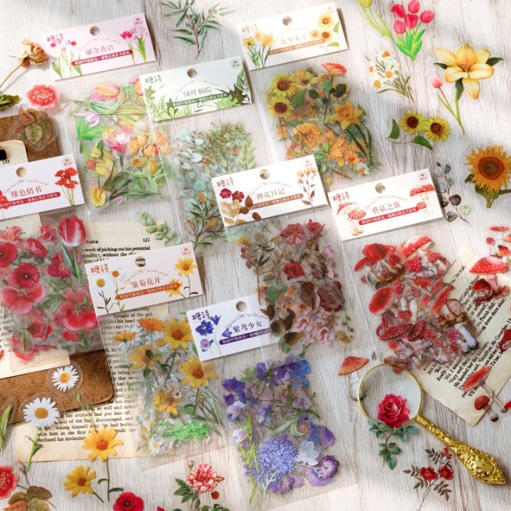 plant-collection-stickers-scrapbooking-label-diary-stationery-album-cup-planner