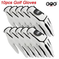 10pcs GOG golf gloves Professional Mens Genuine Leather sheepskin left golf glove for golfer soft Breathable new Free Shipping