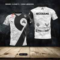 Newly designed cloud pattern T-shirt, 9 Cs Go game clothing, free version, 3D T-shirt, custom name