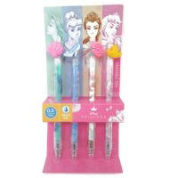 Disney Erasable Pen Princess ปากกาลบได้ เจ้าหญิง แพ็ค 4 ด้าม ปากกาลบได้ ลายการ์ตูนเจ้าหญิงดิสนีย์