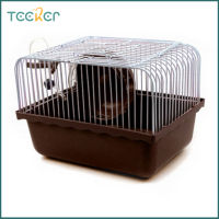 Teeker หนูแฮมสเตอร์ขนาดใหญ่กรงสัตว์ขนาดเล็ก Habitat สำหรับหนูแฮมสเตอร์ Gerbils กระต่ายน้อย Habitat อุปกรณ์เสริม (รางอาหาร &amp; ขวดน้ำ &amp; ล้อวิ่ง) ขนาด23*17*17ซม.