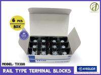 KASUGA Rail type Terminal Blocks TX100 600v  130A 38mm2 (6 ชิ้น/กล่อง)