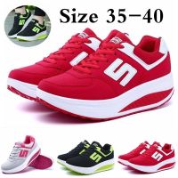 CODhuanglan212 B-sia★Womens Wedge Sneakers Breathable Platform Sports Running Shoes Suede Leather Casual Shoes